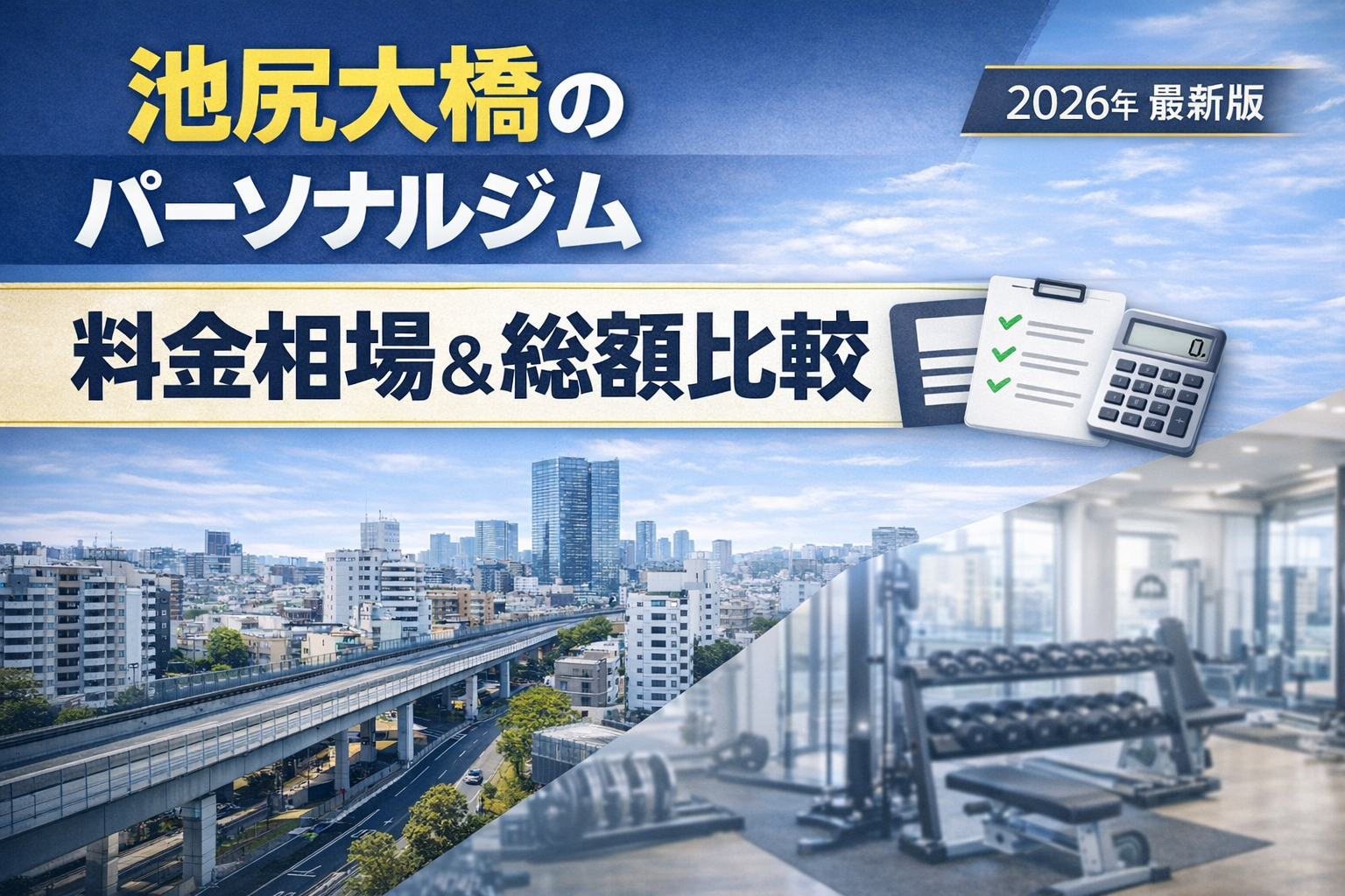 池尻大橋のパーソナルジムで安いのはどこ？料金相場と総額を徹底比較【2026年最新版】